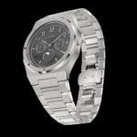 VALUCHI Dual Calendar Silver Black- 40MM