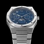 VALUCHI Dual Calendar Silver Blue- 40MM - Image 6
