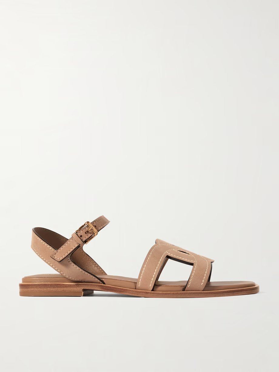 Kate cutout suede sandals